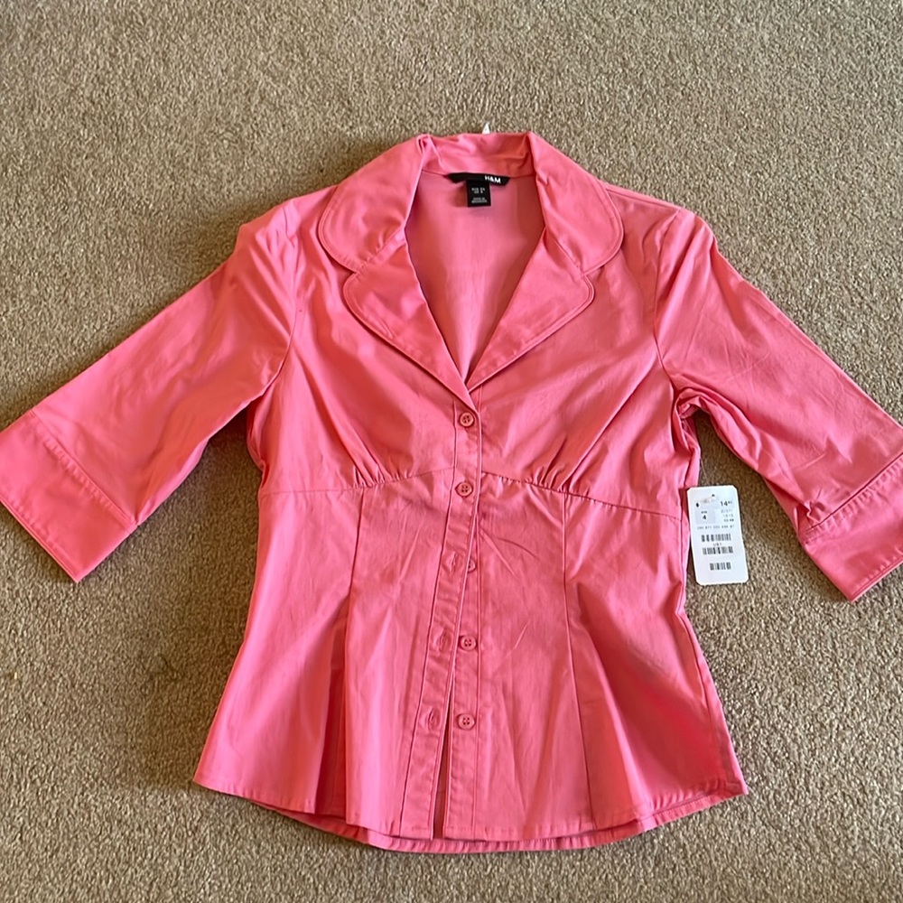 Women’s Pink Button Down Shirt